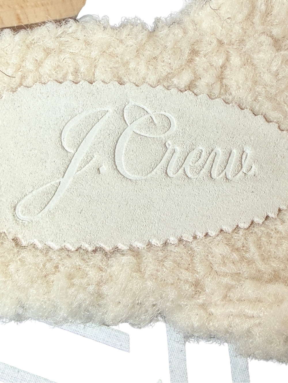 J. Crew Cream Sherpa Clog Mules - Picture 2 of 4